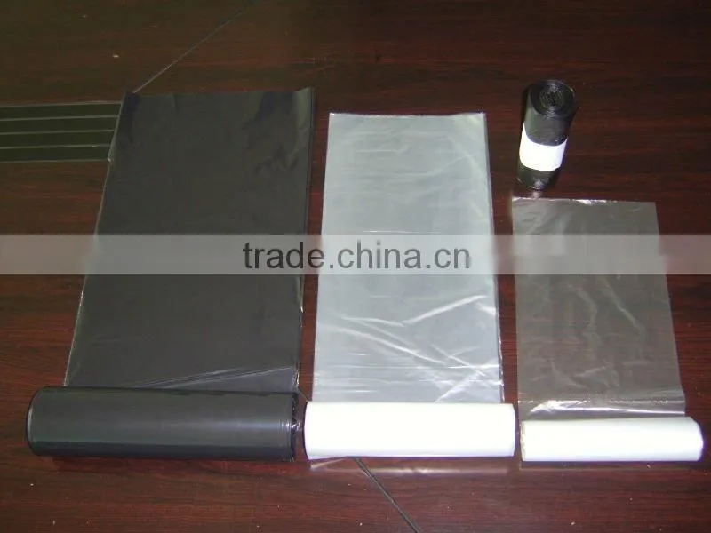 BLACK PLASTIC PAPER GARBAGE BAGS