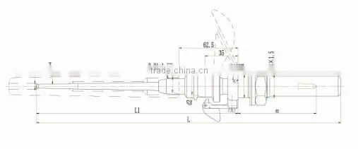 Cotton spinning machine spare parts spindles/TDS-1000 series Aluminum tubed spindles