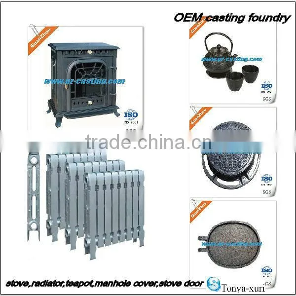 cast iron radiator OEM as per drawing or sample by guanzhou iron casting founddry