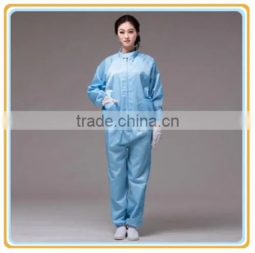 Cleanroom Dustproof Blue Anti Static Clothes