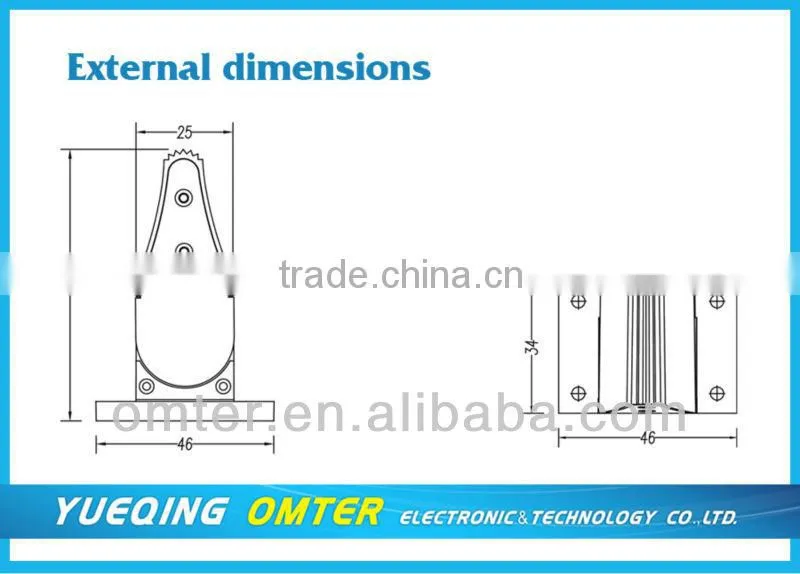 OM1A single or double Hall type joystick for industrial remote control