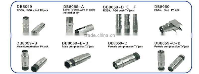 75ohm wireless tv antenna Connector