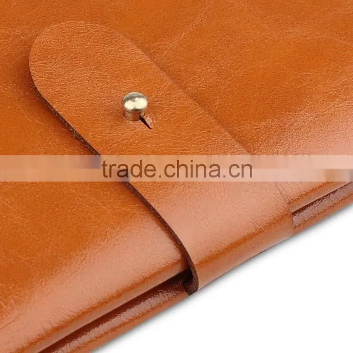 Elegant Protective Soft Leather Passport Cover holder with safe microfiber interior