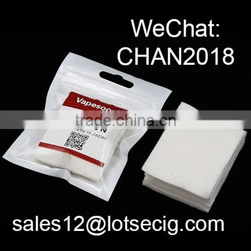 5pc per bag original japan organic cotton pad electronic cigarette rda atomizer wick cotton