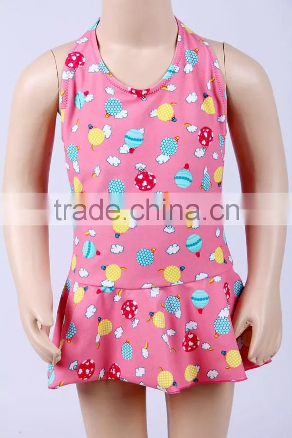 Cute toddler girls monokini uv kids swimwear for girls one piece