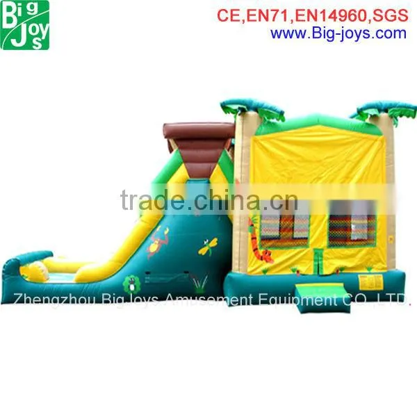 inflatable bouncy castle with water slide, inflatable bouncer castle slide, inflatable air castle slide