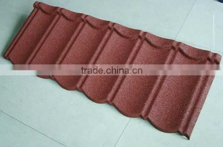 Colors Classical And Roman Type Stone Coated Roof Tile