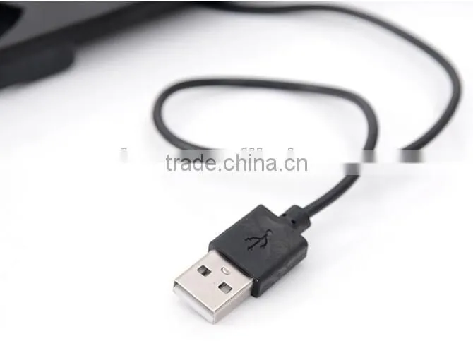 2014 the newest Good quality Folding 2-Fans USB Laptop Cooler Black