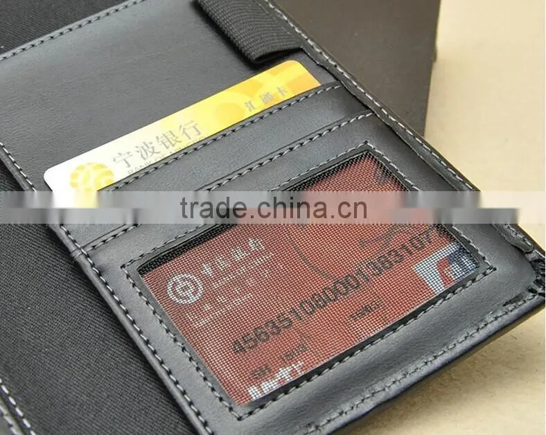Top quality personality leather passport holder with Multi-function pocket