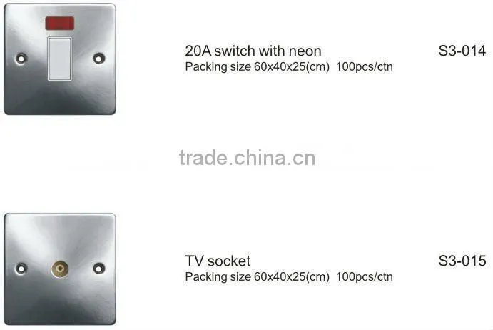 45A and 13A cooker unit control switch