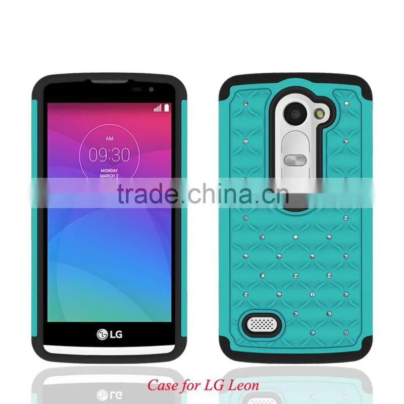 alibaba express 2 in 1 bling case for LG C40
