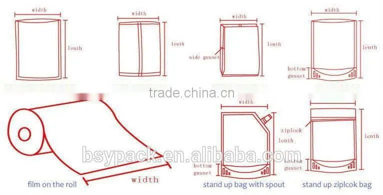 Small packaging bag/Heat seal packaging bag/Snack packaging bag with ziplock