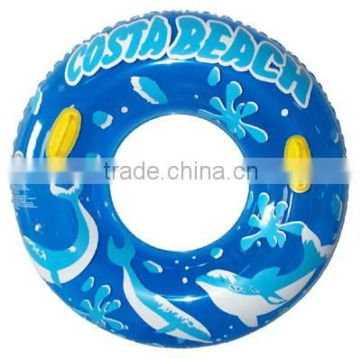 Printing small dolphin PVC inflatable swim ring