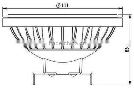 DC/AC 12v high quality Epistar 12W ar111 cob led lamp