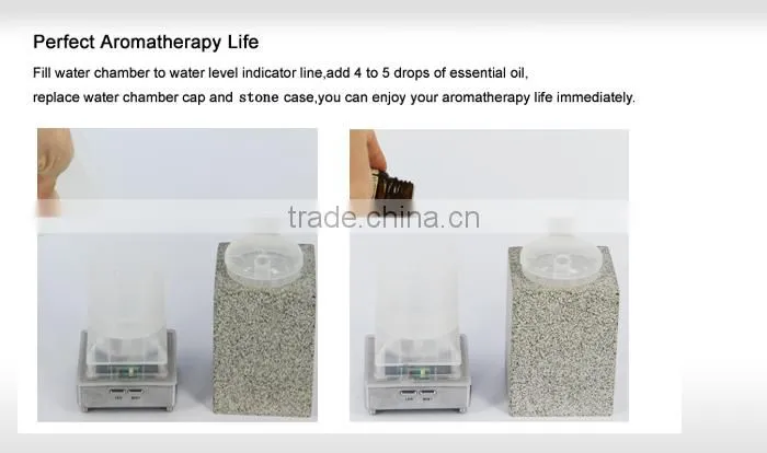2015 new arriving factory price home appliances STONE ultrasonic aromatherapy diffuser