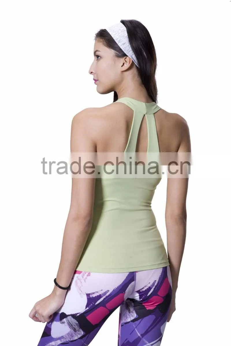Workout Sports Wear Women Cropped Tank Top Private Logo Label Custom Design