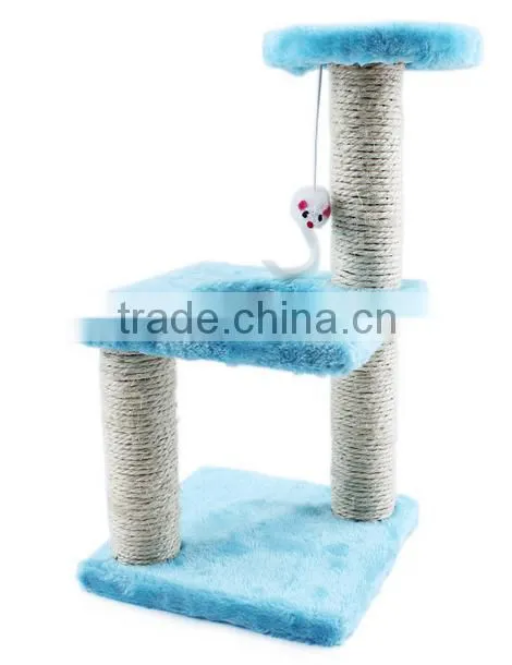 Aimigou Sisal mouse cat toys with spring and round bottom