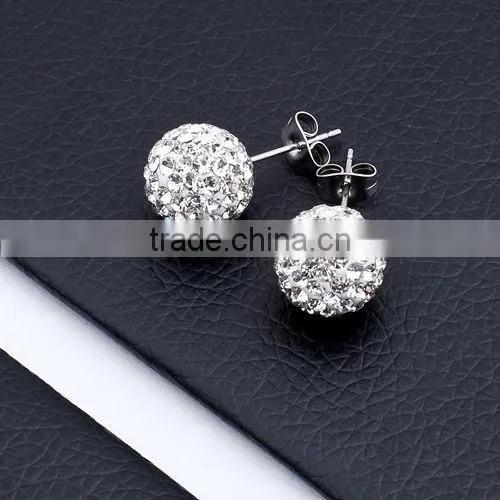 Fashion Stainless Steel Diamond Earrings