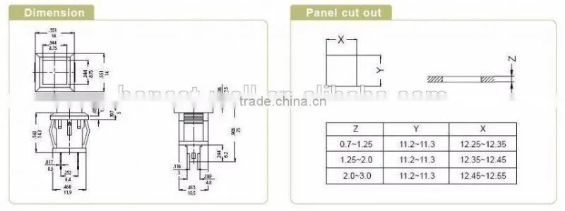 P13 Series Pushbutton Switch