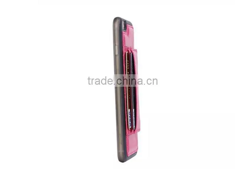 2015 new arrival hot selling leather case for iphone6, for iphone6 pink housing