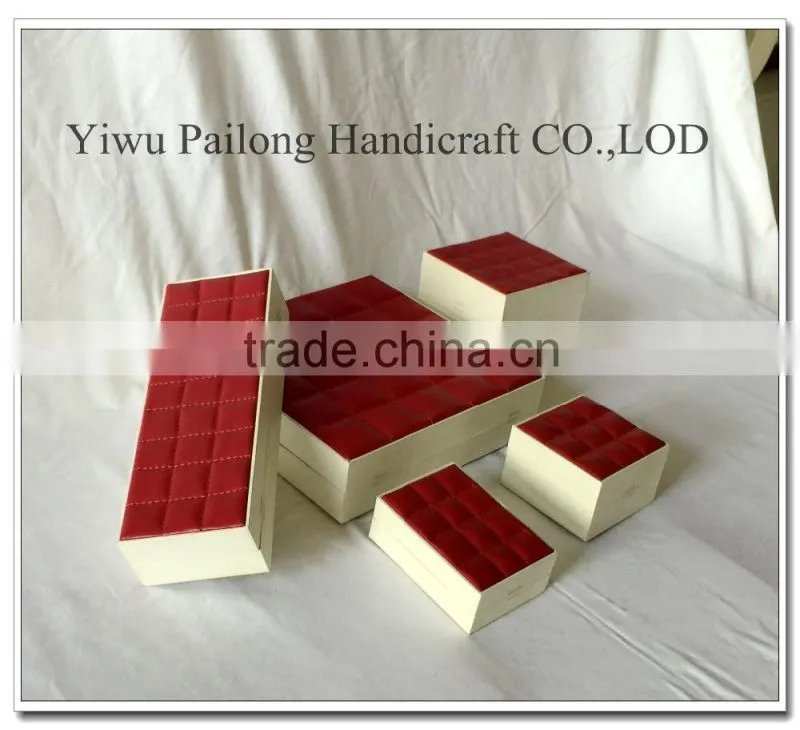 High-Grade leather design plastic jewlery Box Manufacturers