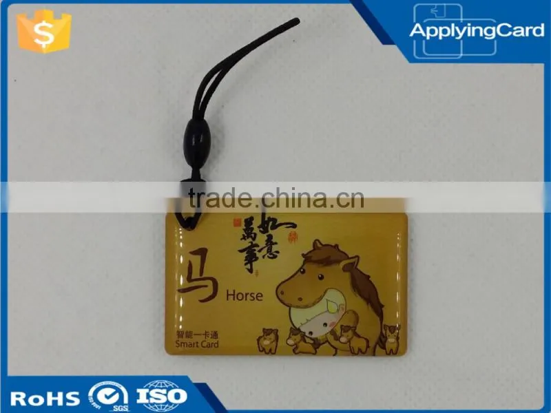 2016 Professional printing rfid epoxy card keyfob crystal epoxy tag