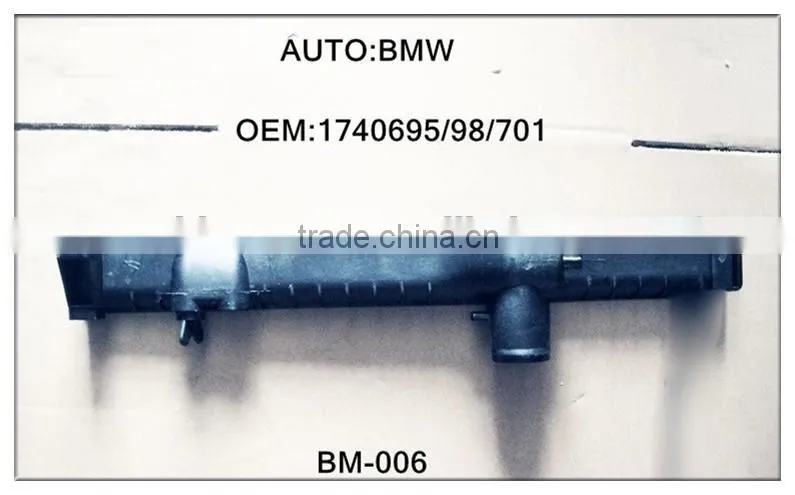 High quality radiator plastic tanks for bmw OE#1740695/98/701