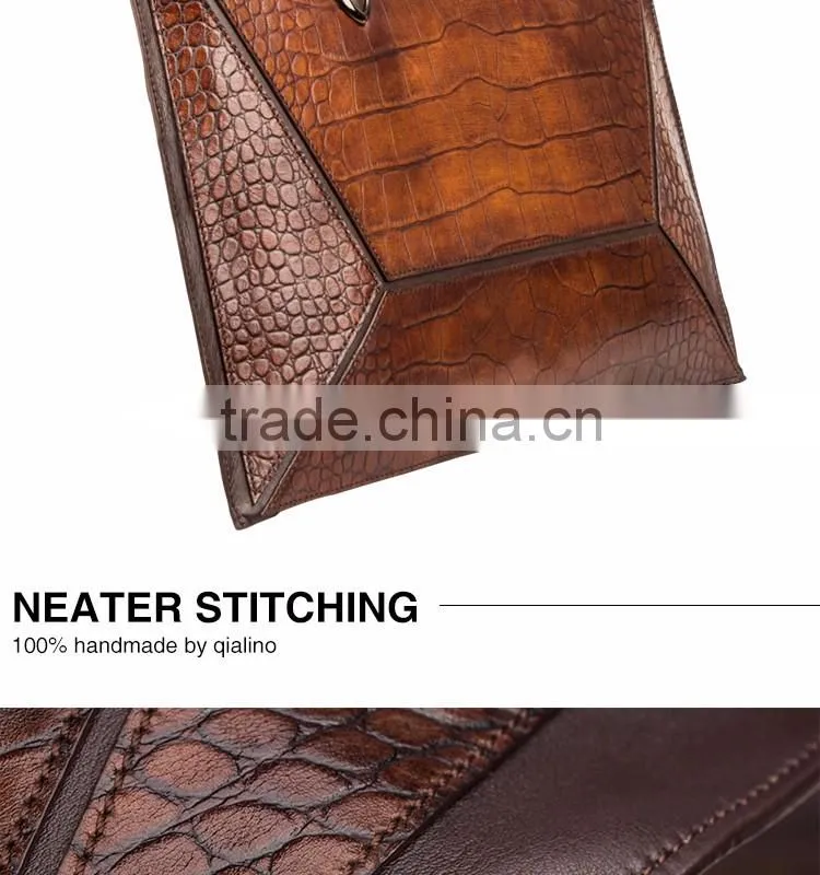 QIALINO hand bag italian leather briefcase laptop bag leather for macbook air/pro 12 13