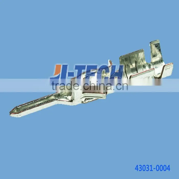 crimp terminal male 43031series connector molex 4 pin connector 43031-0004 with Tin Plated Tin/Brass Alloy Contact 26-30 AWG
