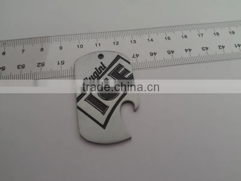 Custom round shaped aluminum Hanging nameplate hang tag design