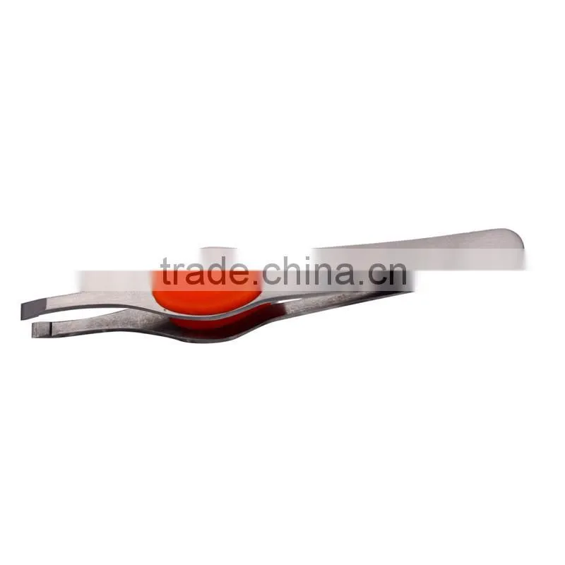 2015 Pointed Slant Tip Carbon Steel Eyebrow Extension tweezers