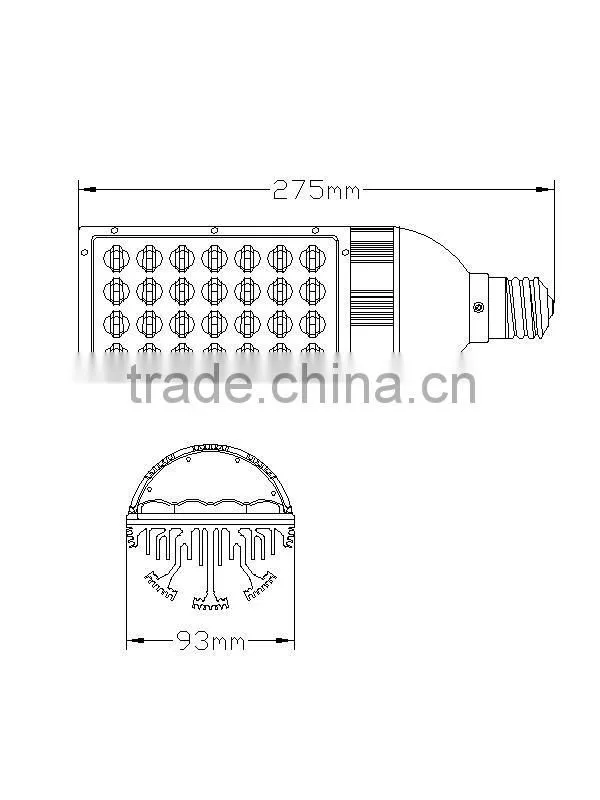 Anodized Aluminum Led Street Fixtures Light Ip68 Led Street Light
