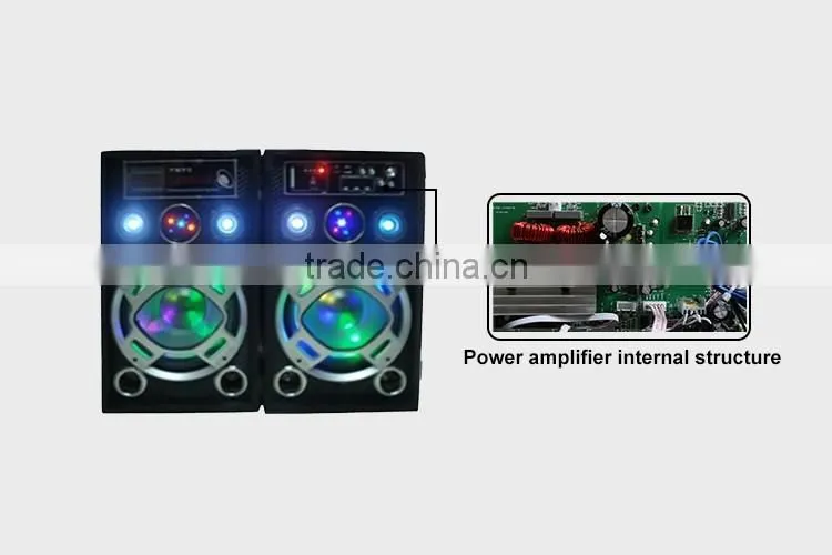 Creative Small Wooden Speaker With Marquee Light For Dj Disco Dancing
