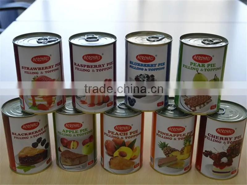 Canned Fruit Piefilling and Topping