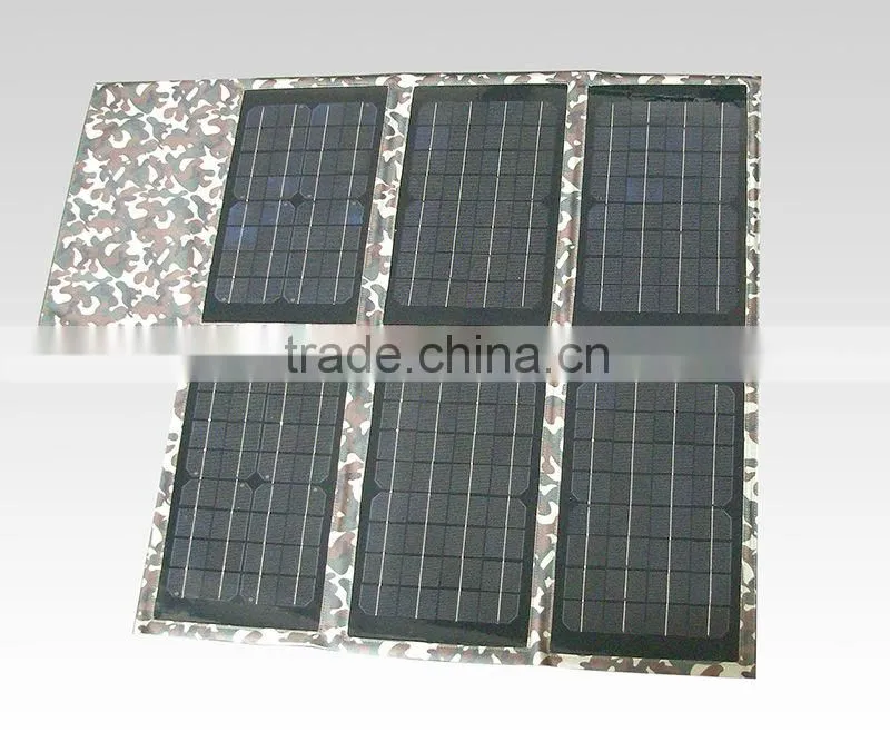 portable & foldable 60W flexible solar panel for Ipad, Laptop, macbook, phones, ereader, PSP