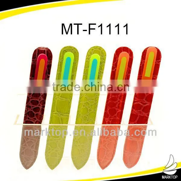 Cute picture print flower patten glass nail file