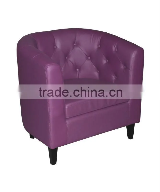modern leather comfortable tub chair