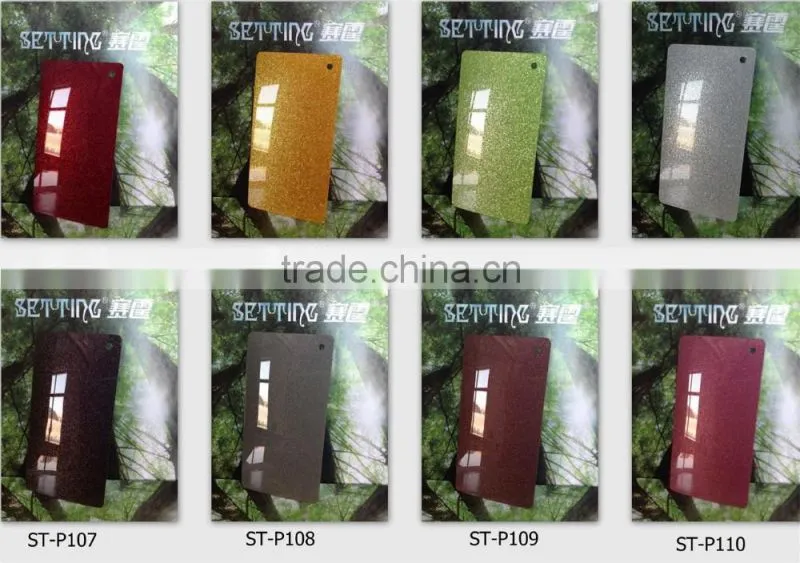 light green color Acrylic mdf kitchen cabinet doors