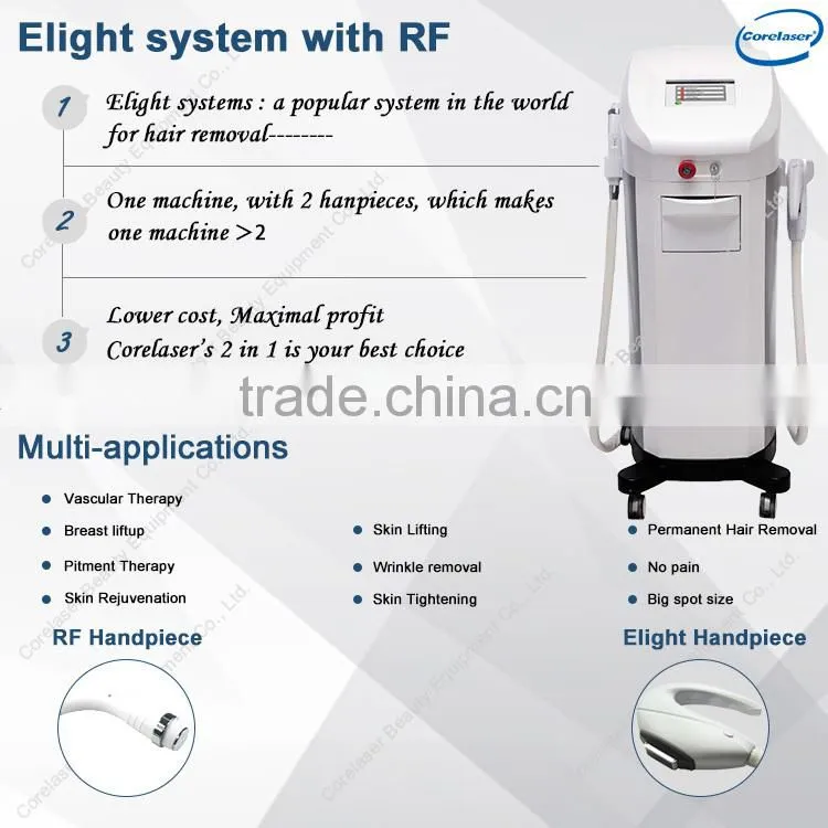 Top sale Beauty machine elight IPL RF for hair removal and skin care