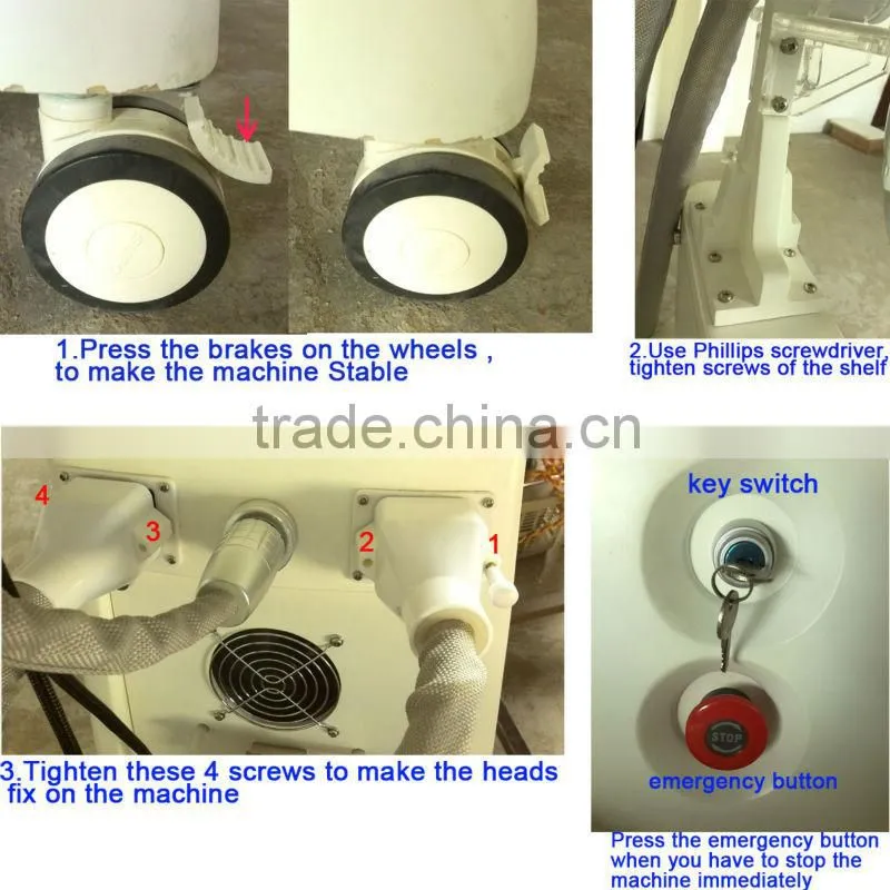 4 working handles slimming machine Liposuction vacuum beauty slim machine
