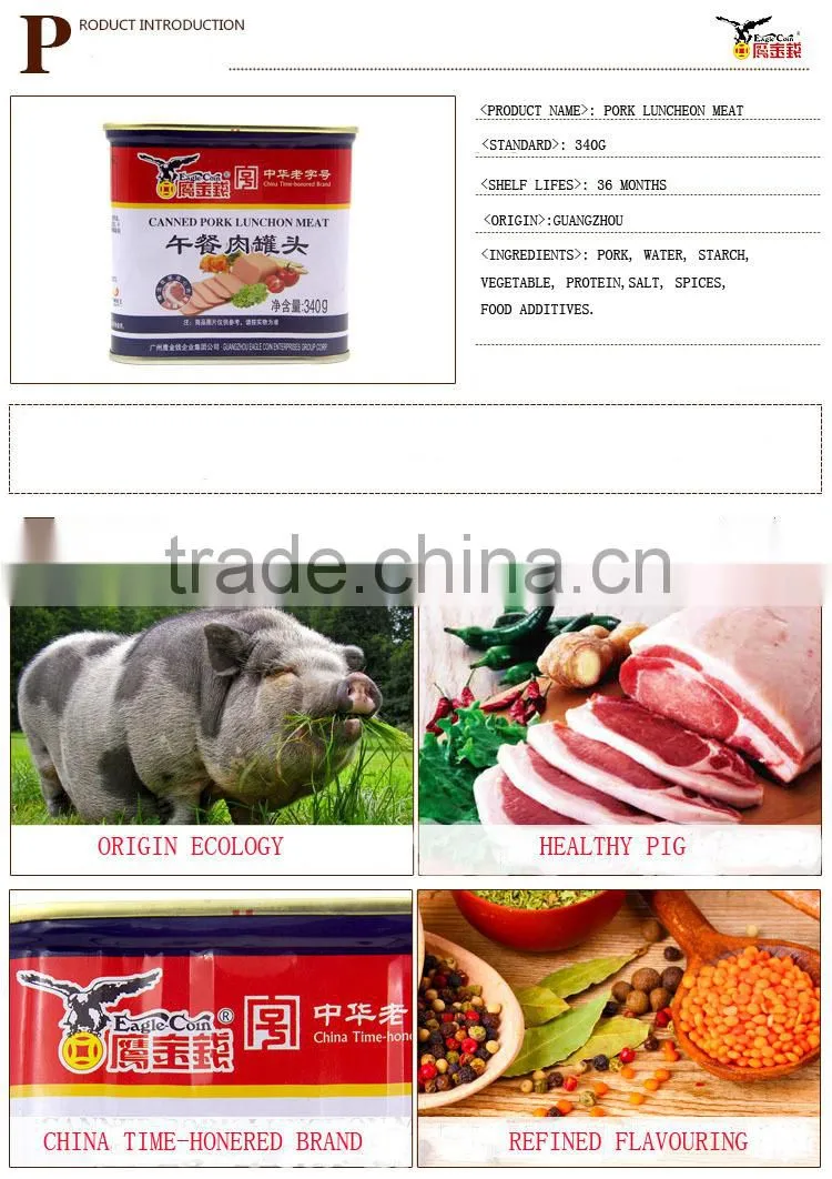 halal canned meat luncheon meat for sale 198g or 340g