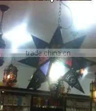 indoor decorative black moroccan star lantern wholesale