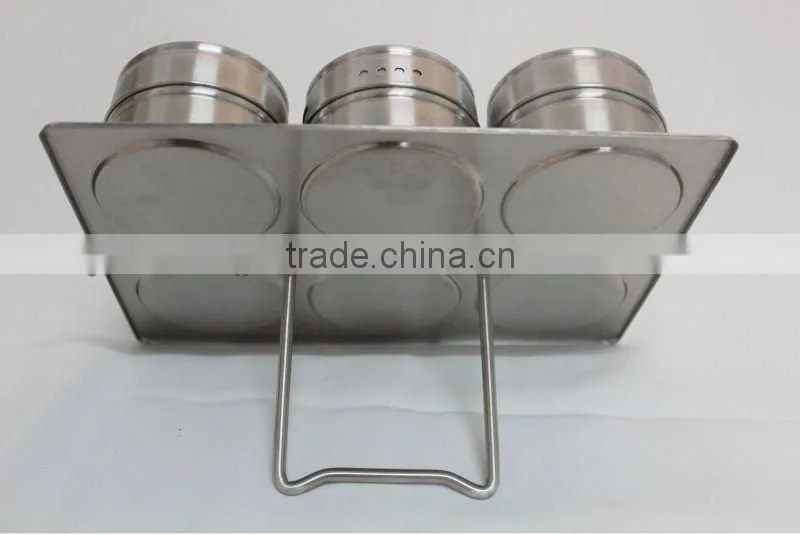 7pcs magnetic spice jar set with stand,spice set,magnet spice set