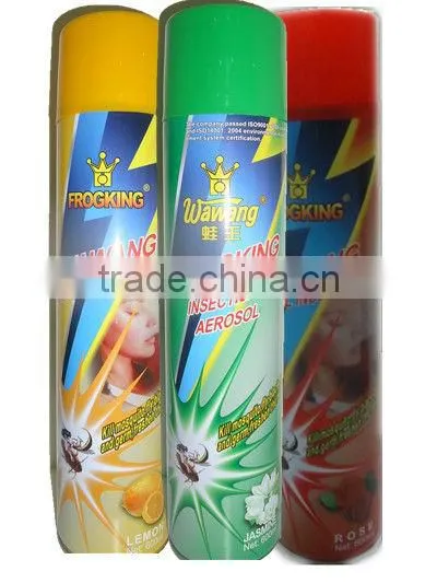 Frogking mosquito aerosol insecticide spray , Rose/ Lemon/ Jasmine Fragrance