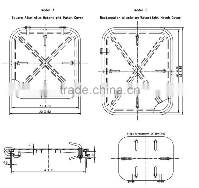 Aluminum Watertight Hatch Cover