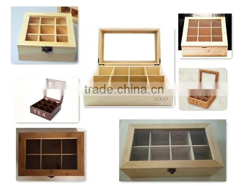 China factory custom storage bamboo wooden tea box