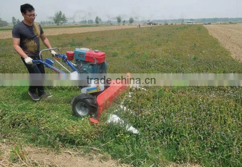 Gasoline engine alfalfa harvester machine