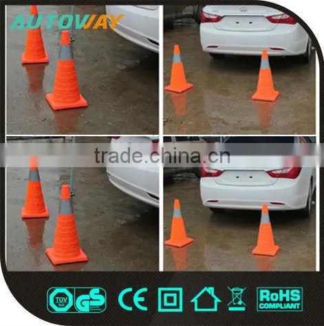 750mm orange small safety foldable traffice cone