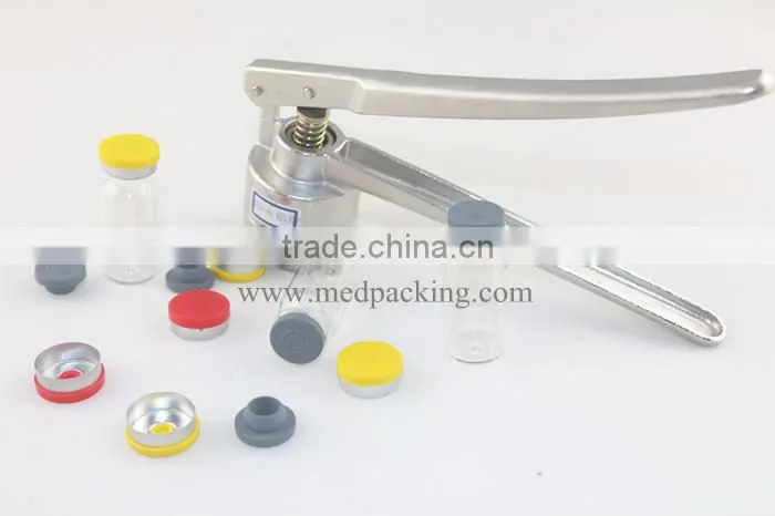 5ml glass clear vial + 20mm vial stopper + 20mm flip off caps + 1pcs 20mm vial crimper