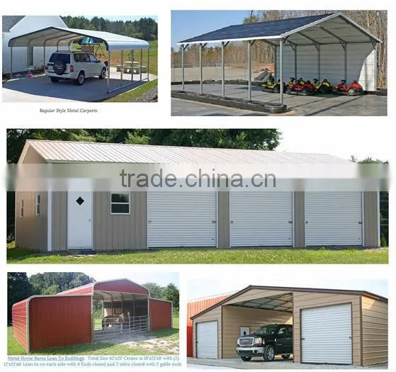 modern metal frame metal garage for sale